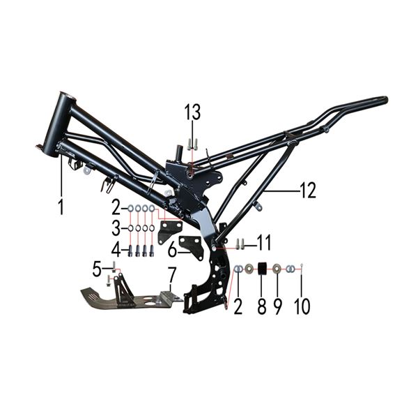 M2R KMX-R 125 Pit Bike Sub Frame Fixing Top Bolt