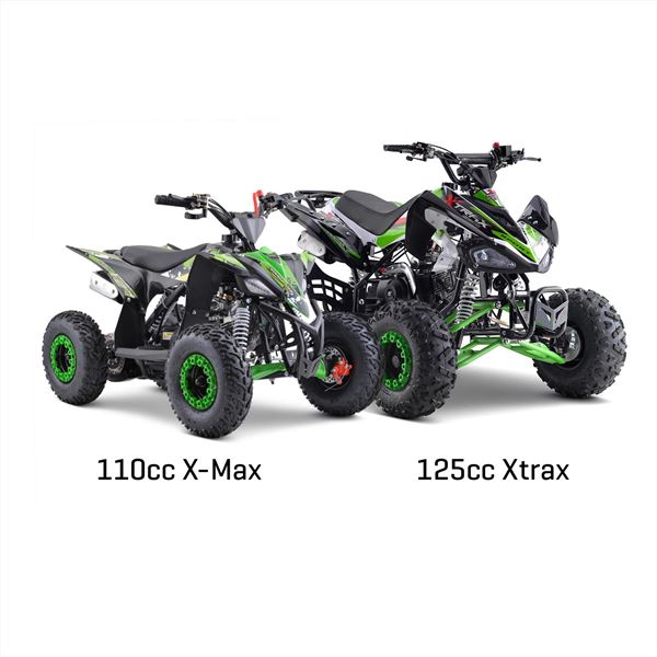 FunBikes X-Max Roughrider 110cc Petrol Red Junior Quad Bike