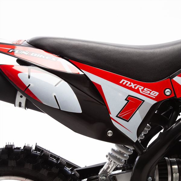 FunBikes MXR 50cc 61cm Red Black Kids Mini Dirt Motorbike