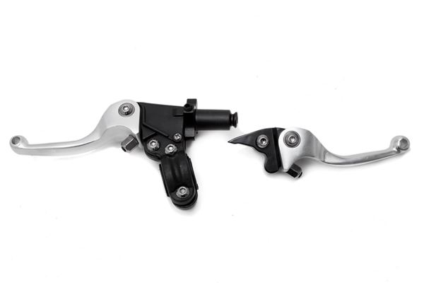 Pit Bike CNC Folding Levers Silver