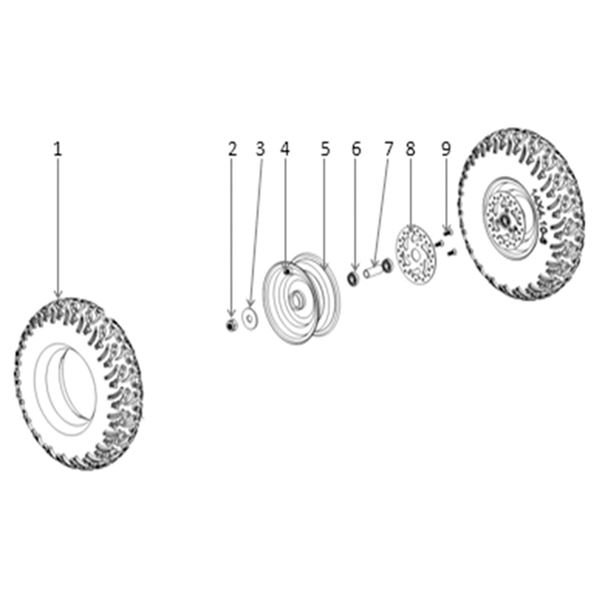 T-Max Roughrider 1000w Quad Bike Front Brake Disk Screws