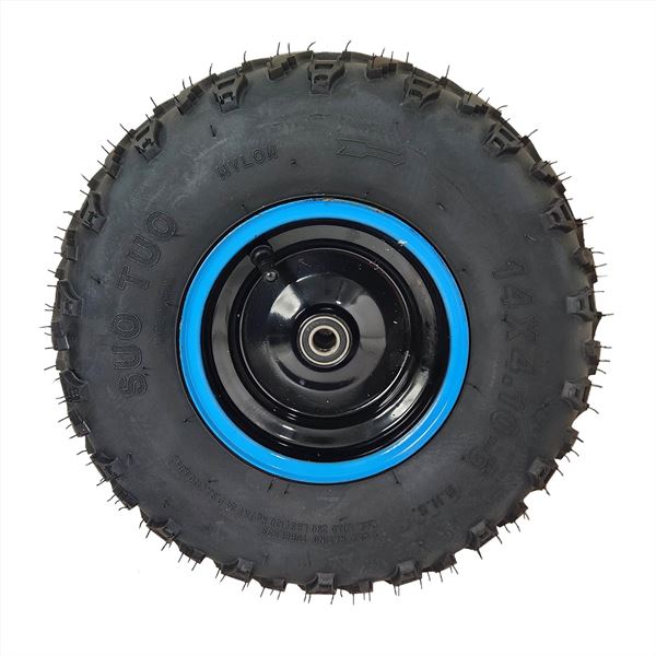 FunBikes Funkart Pro 98cc Petrol Go Kart Complete Front Wheel Blue RHS
