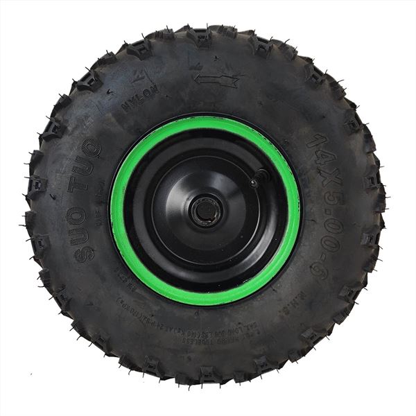 FunBikes Funkart Pro 98cc Petrol Go Kart Complete Rear Wheel Green LHS