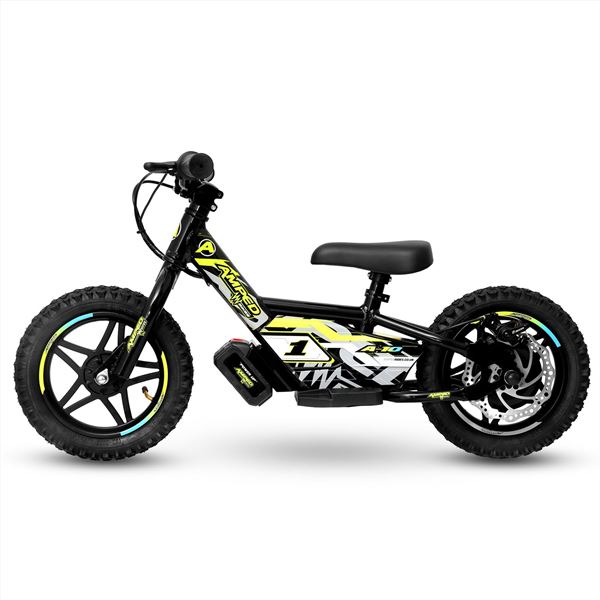 Amped A10 150w 18v 5.2ah Li Black Kids Electric Balance Bike