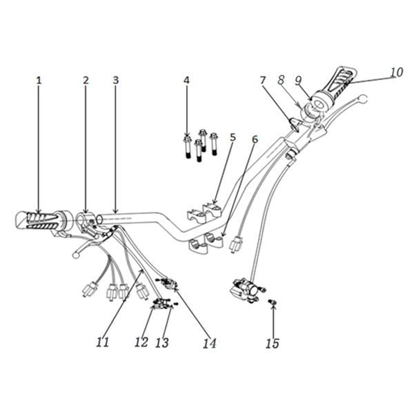 Funbikes MXR Petrol Dirt Bike Rear Brake Caliper