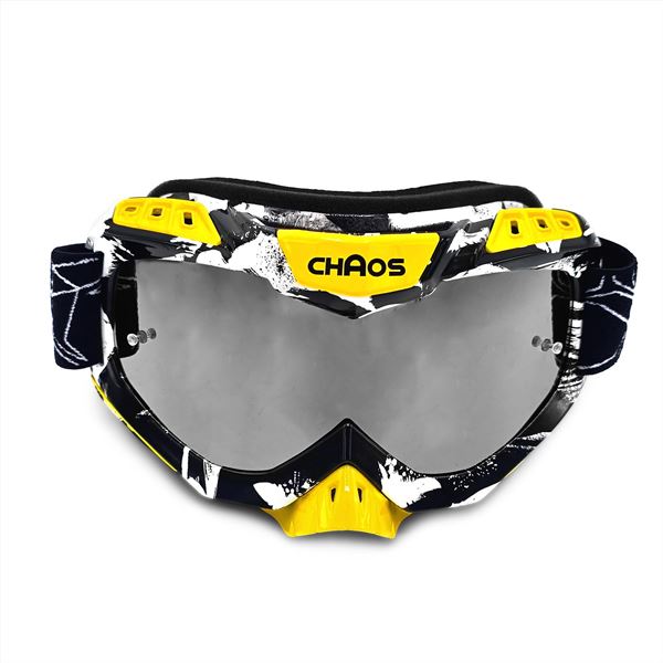 Chaos Adults MX Goggles Yellow