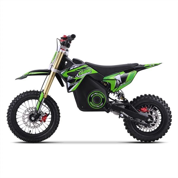 FunBikes MXR 61cm 1300w Green Electric Kids Mini Dirt Motorbike