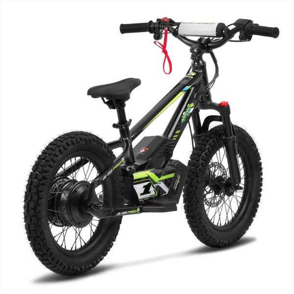 Amped A16 Pro 400w 36v 5ah Li Black Kids Electric Balance Bike