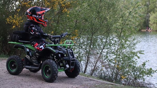 FunBikes Ranger 800w Blue Kids Electric Mini Quad Bike V2