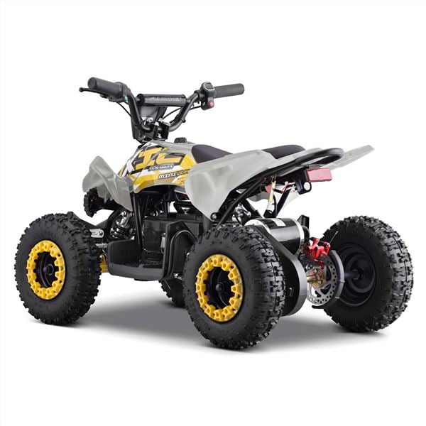 FunBikes Toxic 800w Black White Kids Electric Mini Quad Bike V2