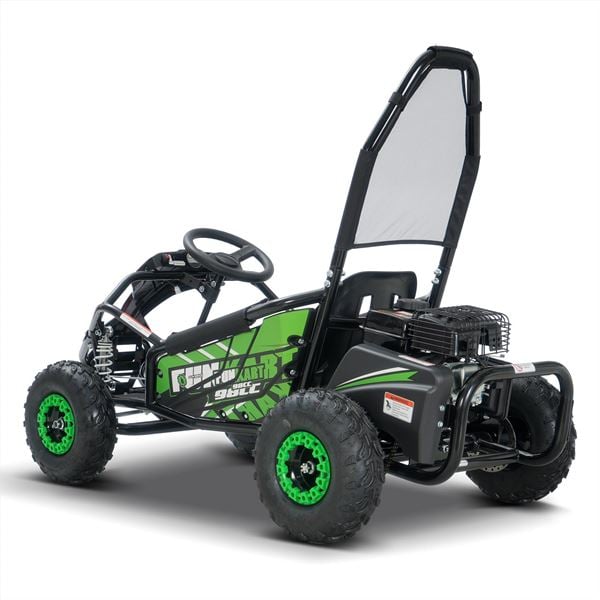 FunBikes Funkart Pro 98cc Green Kids Petrol Go Kart