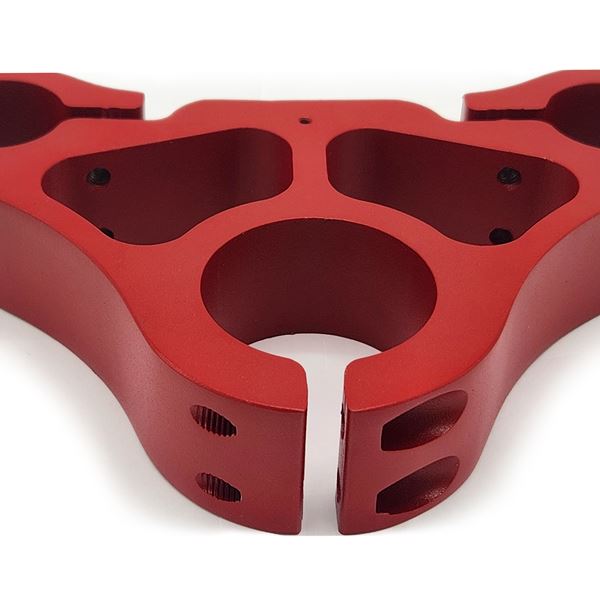 ZERO 11X 72v 3200w Electric Scooter Red Lower Handlebar Clamp Block