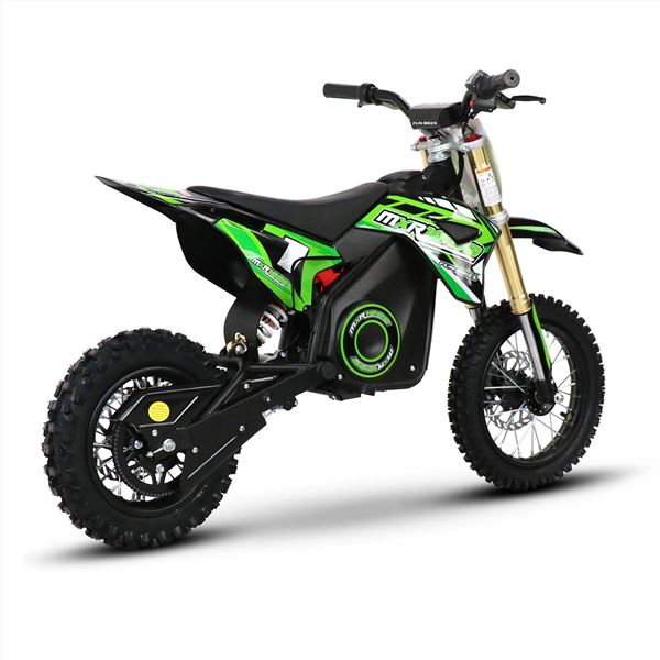 FunBikes MXR 1000w Electric Motorbike 12/10 65cm Green Kids Dirt Bike