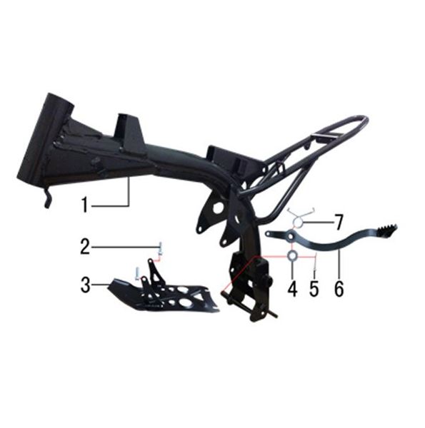 M2R KX110F Pit Bike Frame