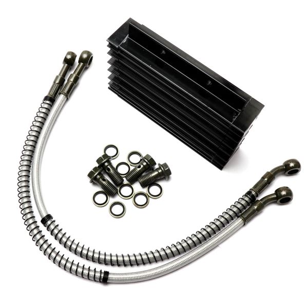 Pit Bike Oil Cooler Kit Black