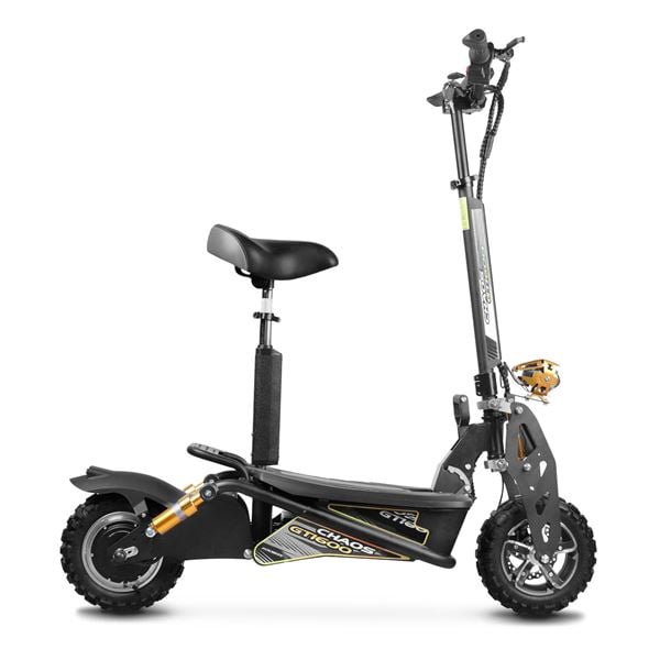 Chaos GT1600 Sport 48v 15.6ah Li Hub Drive Black Off Road Electric Scooter