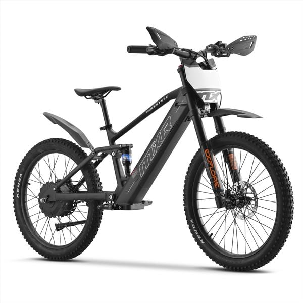MXR Freestyle 24" 1500w 48v Li 24/24 Black MX Electric Balance Bike
