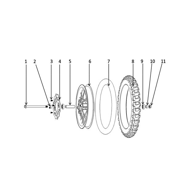 FunBikes MXR 60 Mini Dirt Bike Fork Clamp Bolt