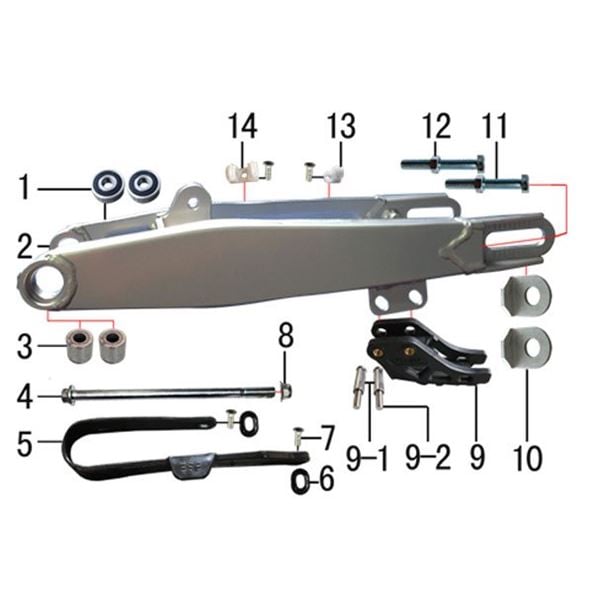 M2R KX110F Pit Bike Chain Slider