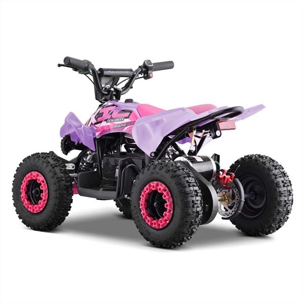 FunBikes Toxic 800w Black Pink Kids Electric Mini Quad Bike V2
