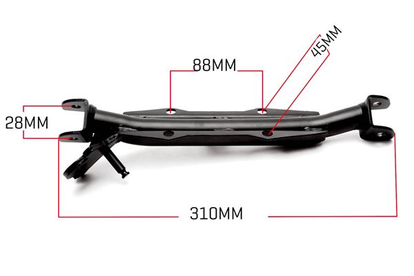 M2R 90R Foot Pegs Fitment Bar