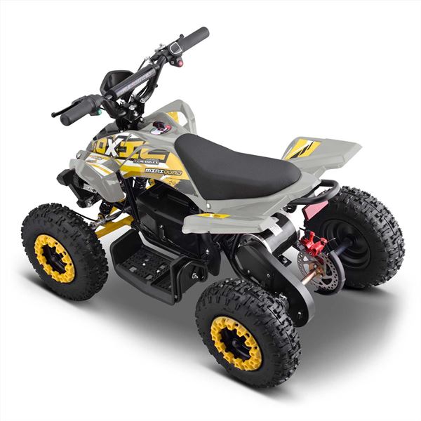 FunBikes Toxic 800w Black White Kids Electric Mini Quad Bike V2
