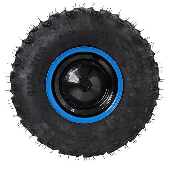 FunBikes Funkart Pro 1000w Electric Go Kart Complete Rear Wheel Blue LHS