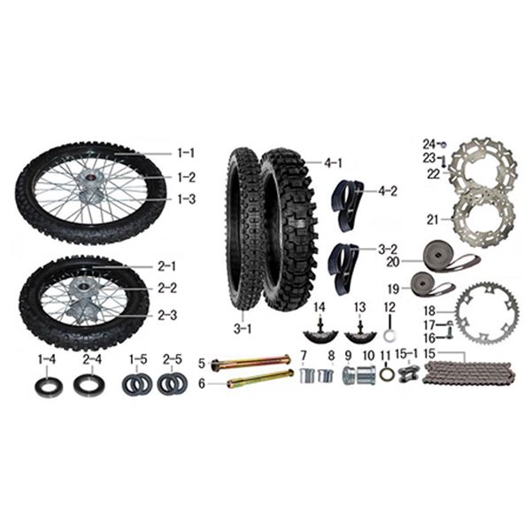Ten10 250R Dirt Bike 70/100-19 Front Inner Tube