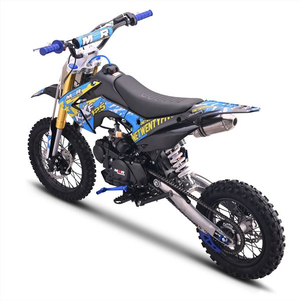 M2R Racing KXF125 120cc 14/12 76cm Black Blue Pit Bike