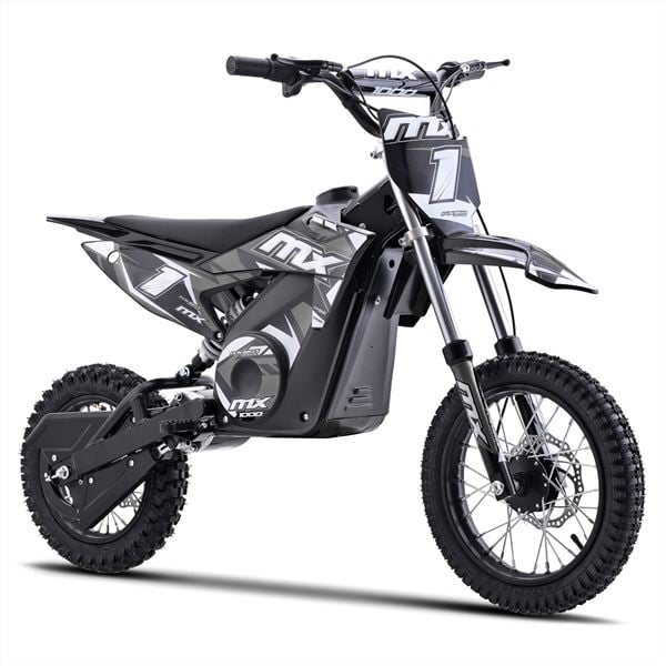 FunBikes MX1000w Grey Kids Electric Dirt Bike