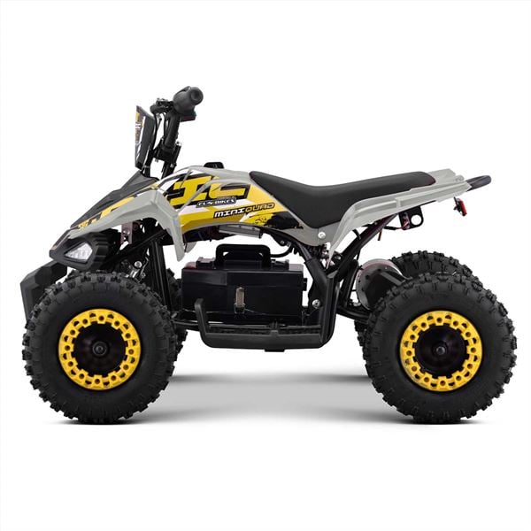 FunBikes Toxic 800w Black White Kids Electric Mini Quad Bike V2
