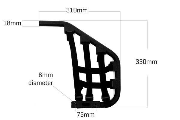 EGL 110 Quad Bike RHS Nerf Bar