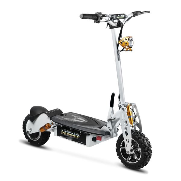 Chaos 1000w 48v SLA Hub Drive White Off Road Electric Scooter