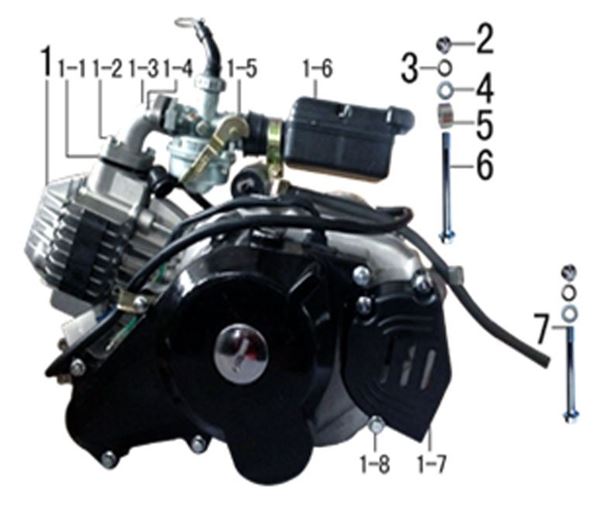 M2R 50R Engine To Carb Manifold Gasket