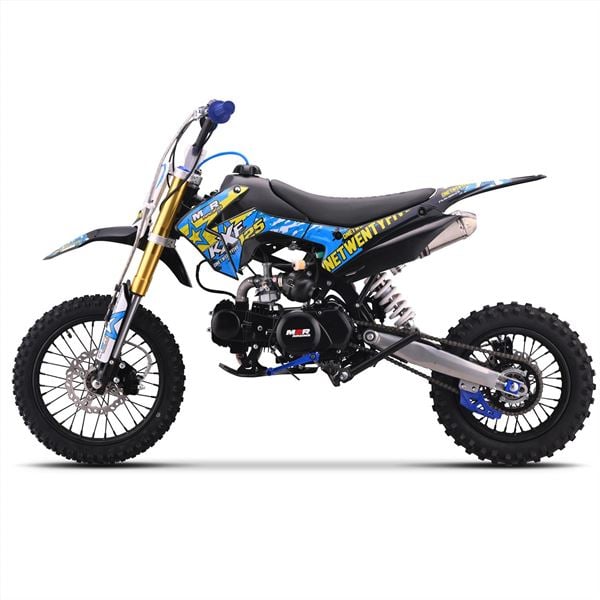 M2R Racing KXF125 120cc 14/12 76cm Black Blue Pit Bike