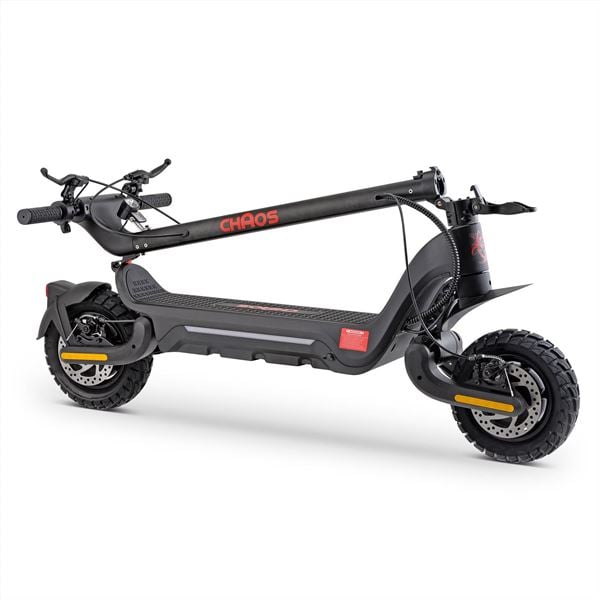 Chaos X5 1200w 48v 15ah Li Twin Motor Black Electric Scooter (IP54)
