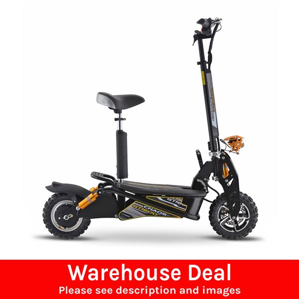 Chaos GT1600 Sport 48v Lithium Big Wheel Black Adult Electric Scooter WH23-318