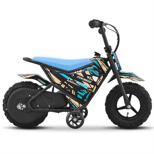 FunBikes MB250 43cm Motorbike 250w Blue Electric Kids Monkey Bike