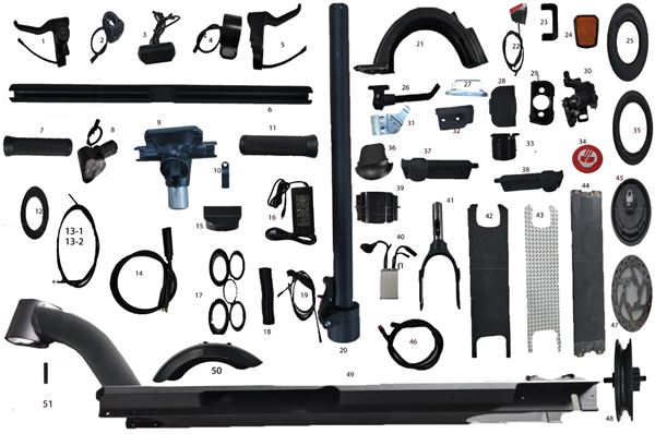 Gotrax H102 Electric Scooter Front Mudguard White