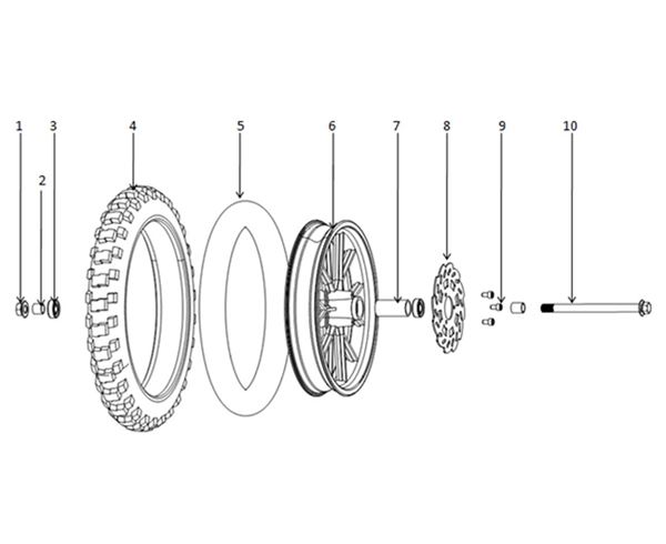 M2R 50R 90R 2.50-10 Tyre