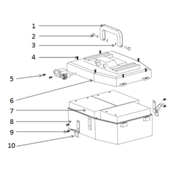 FunBikes Excite 1000w Mini Quad Battery Box Bottom Cover