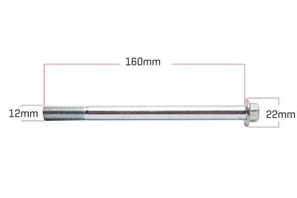 Funbikes MXR Dirt Bike Front Axle