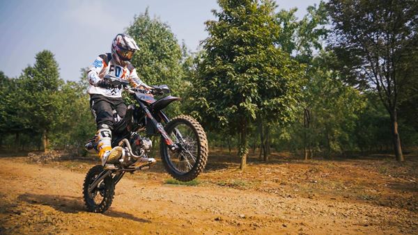 M2R RS-R 125 125cc 17/14 88cm Black/Grey Dirt Bike