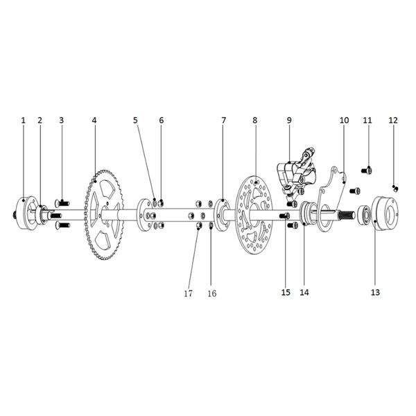 FunBikes Excite 50cc Mini Quad Left Eccentric Bearing Holder