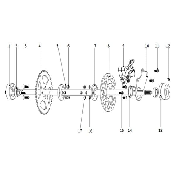 Funbikes Ranger 49cc Mini Quad RHS Eccentric Chain Adjuster