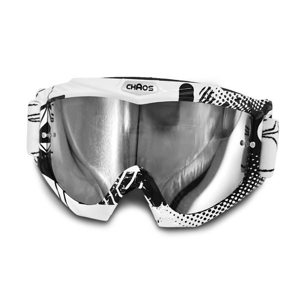 Chaos Kids MX Goggles White/Black