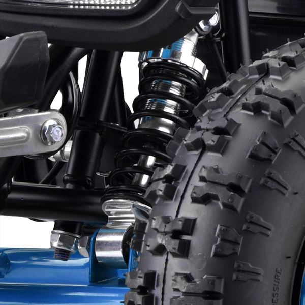 FunBikes Toxic 800w Black Blue Kids Electric Mini Quad Bike
