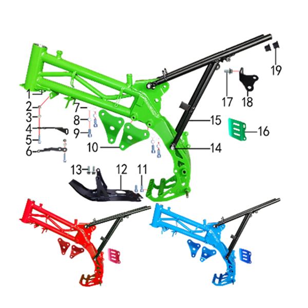 M2R KXF125 Pit Bike Subframe Fixing Bolt