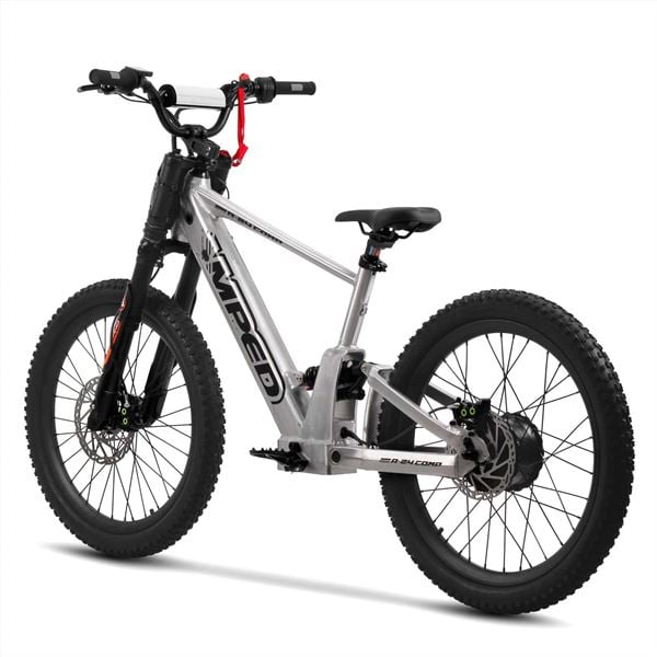 Amped A24 Comp 1500w 48v 10ah Li 24/24 Silver MX Electric Balance Bike