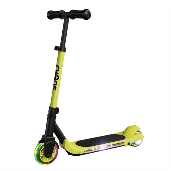 Chaos 60w Funky Light Colour Wheel Yellow Kids Electric Scooter